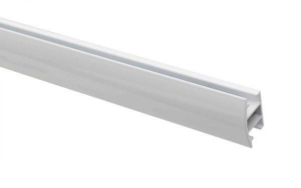 Profil aluminiowy płaski alu/biały 200 cm