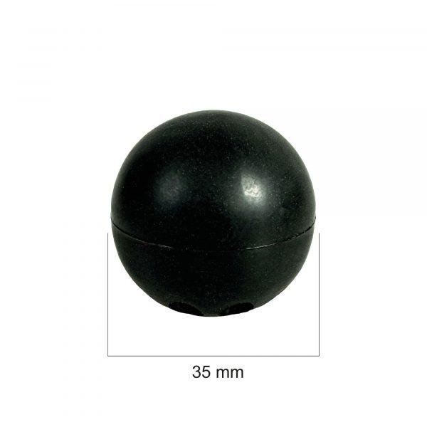 Odbój drzwiowy 35 mm kula czarny