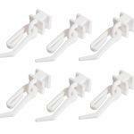 Ślizg z agrafką biały sztuka