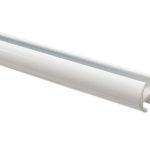 Profil aluminiowy Ø 20 mm alu/biały 200 cm