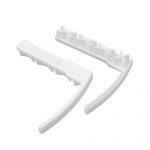 Zaślepka do osłony szyny aluminiowej podwójnej białej para