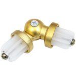 Łącznik do drążków Erker Ø19 mm mosiądz satyna