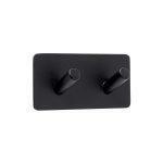 Wieszak samoprzylepny podwójny czarny mat