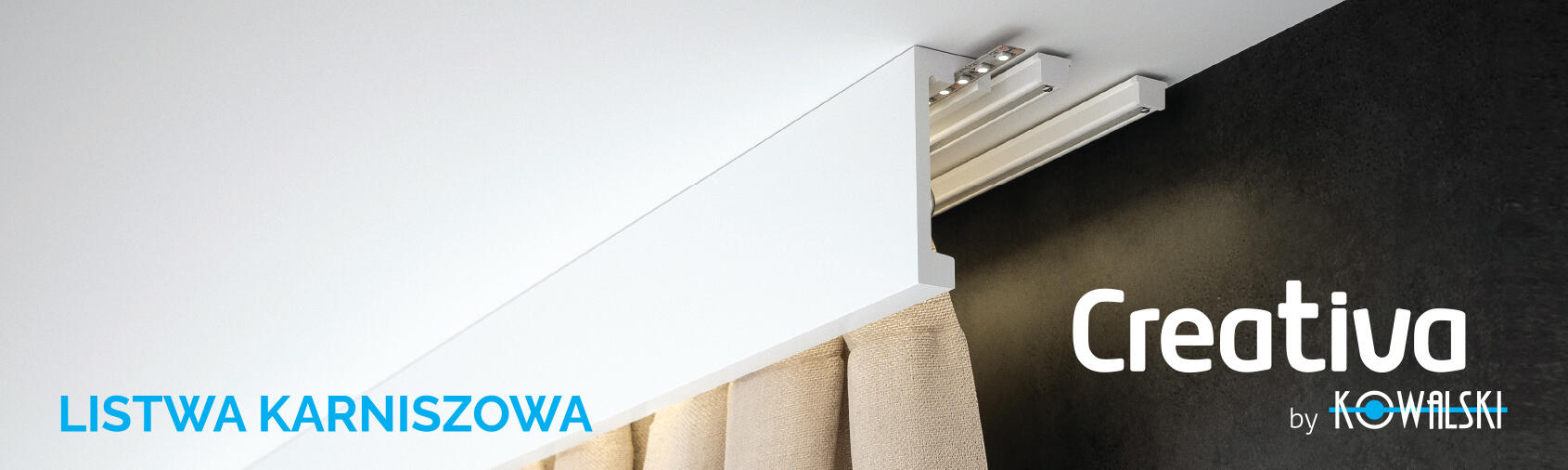 Maskownica Karnisza LED - creativa 1690x510
