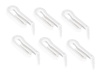 Agrafka do ślizgów biała sztuka