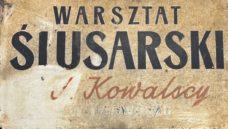Warsztat ślusarski Kowalscy - tablica