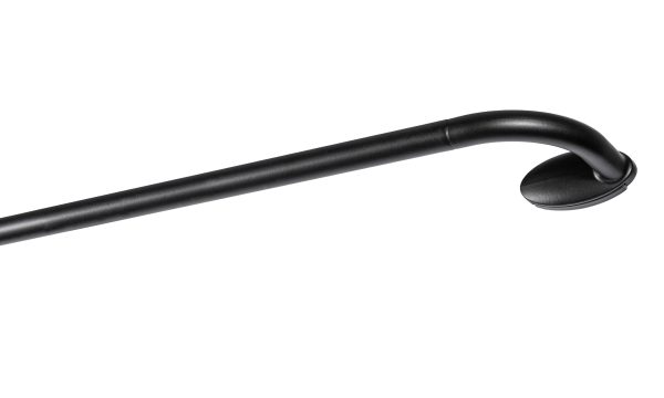 Karnisz rozsuwany I Industrialny fi 19mm czarny mat 120 - 210 cm