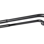 Karnisz rozsuwany podwójny Industrialny fi 19mm czarny mat 160 - 300 cm