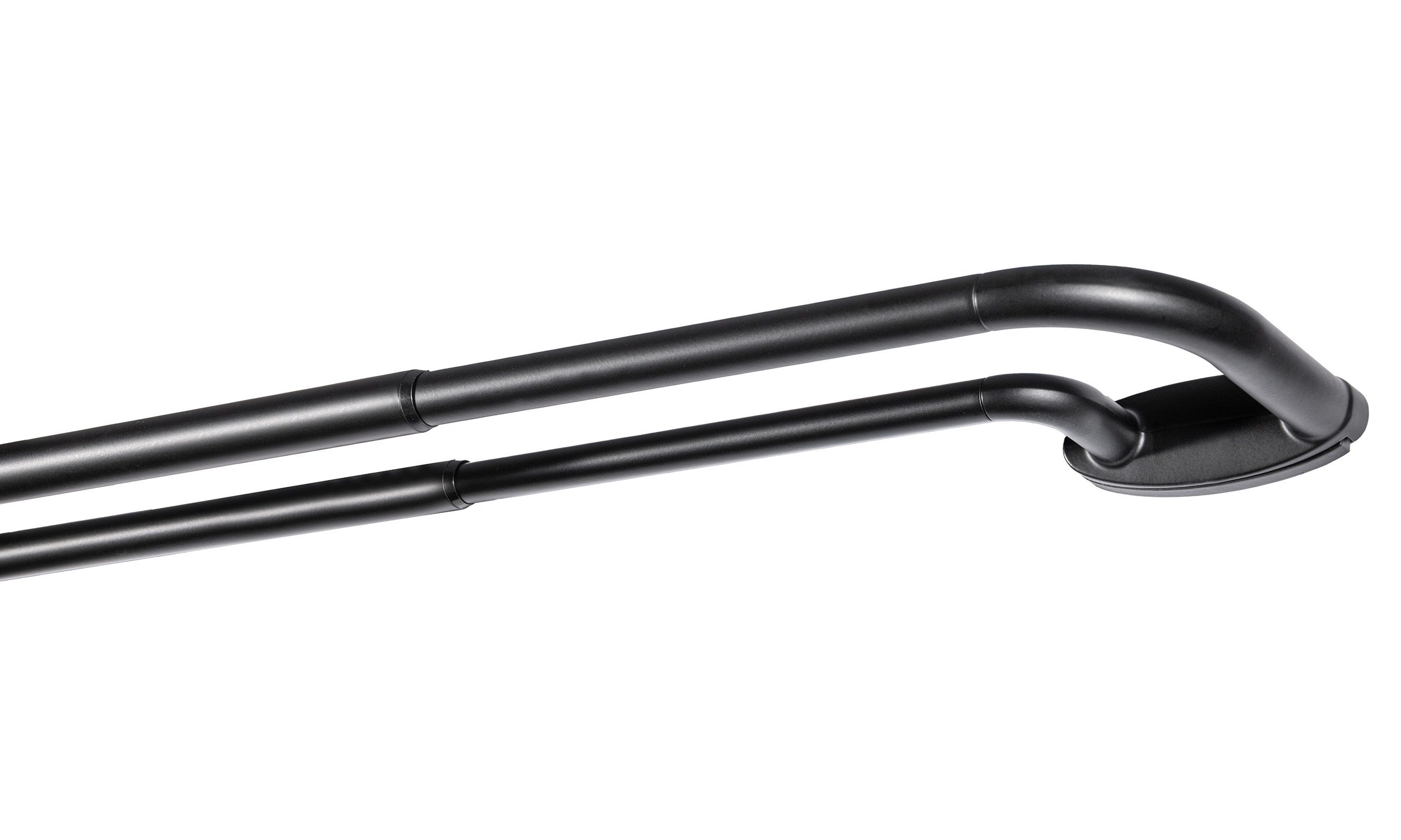 Karnisz rozsuwany podwójny Industrialny fi 19mm czarny mat 70 - 120 cm