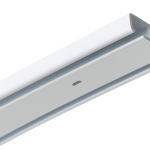 Szyna sufitowa aluminiowa biała podwójna 300 cm z otworami montażowymi