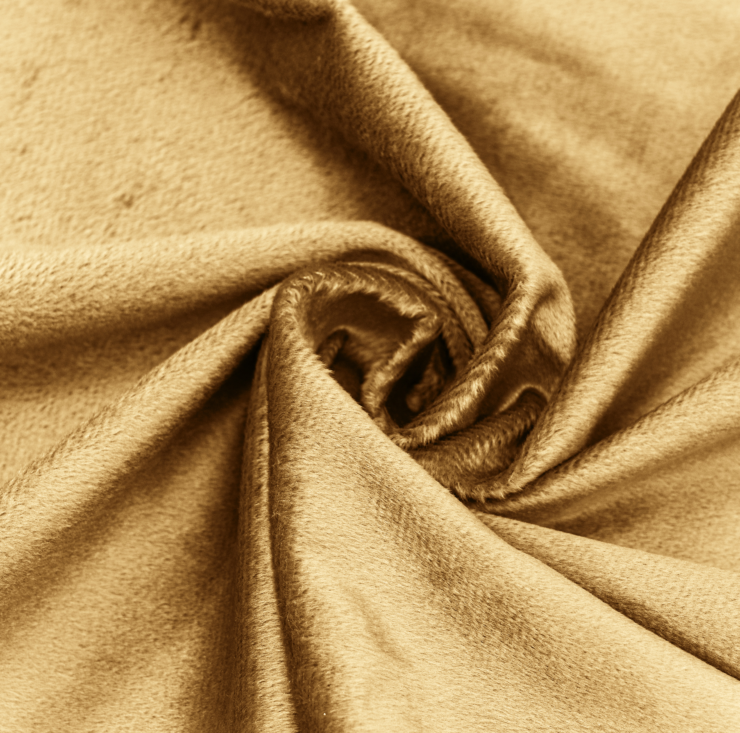 Zasłona welurowa 140x250 cm na przelotkach MUSZTARDOWA